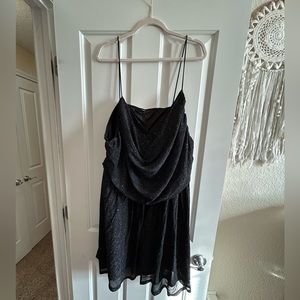 SHEIN Fit+ Black Glitter Dress 28W